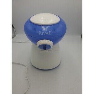 Rival Treat Shoppe Automatic Ice Shaver Snow Cone Maker Blue IS400